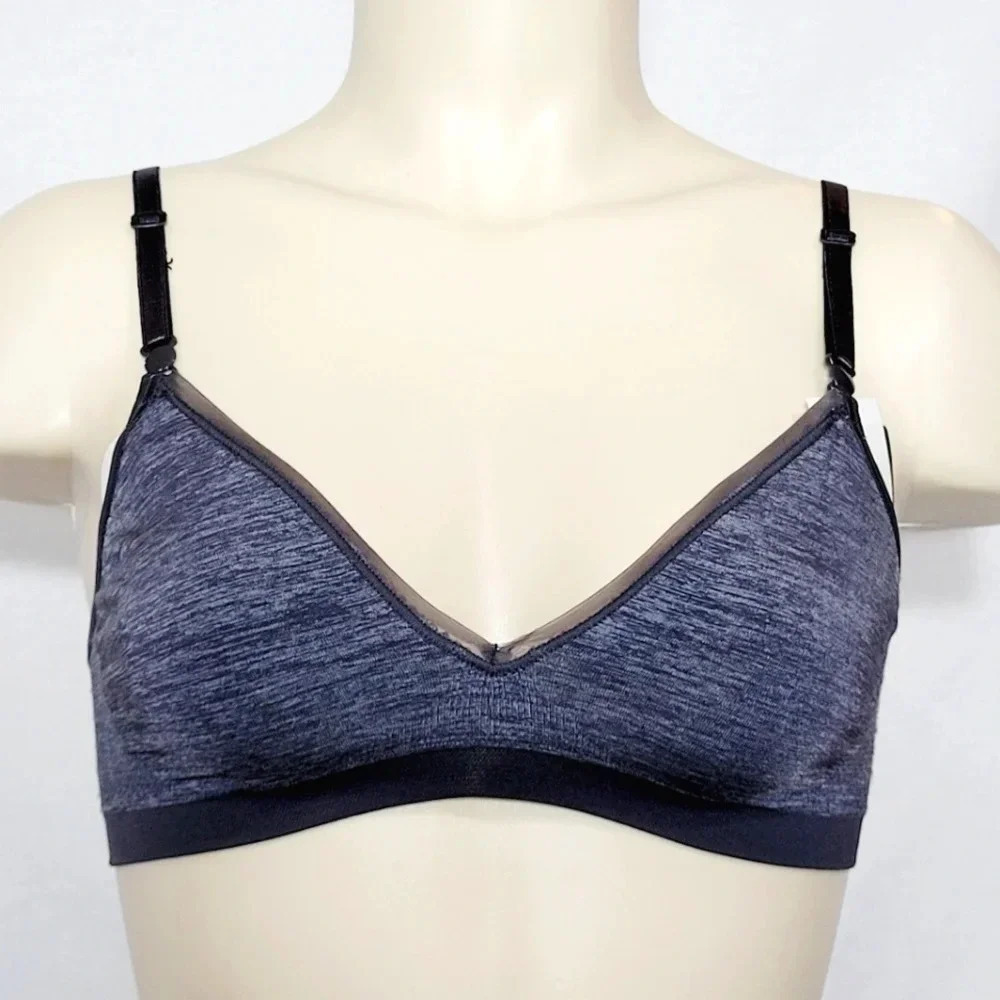 SMALL Hanes HCC2 ComfortFlex Seamless Wirefree Bra Gray